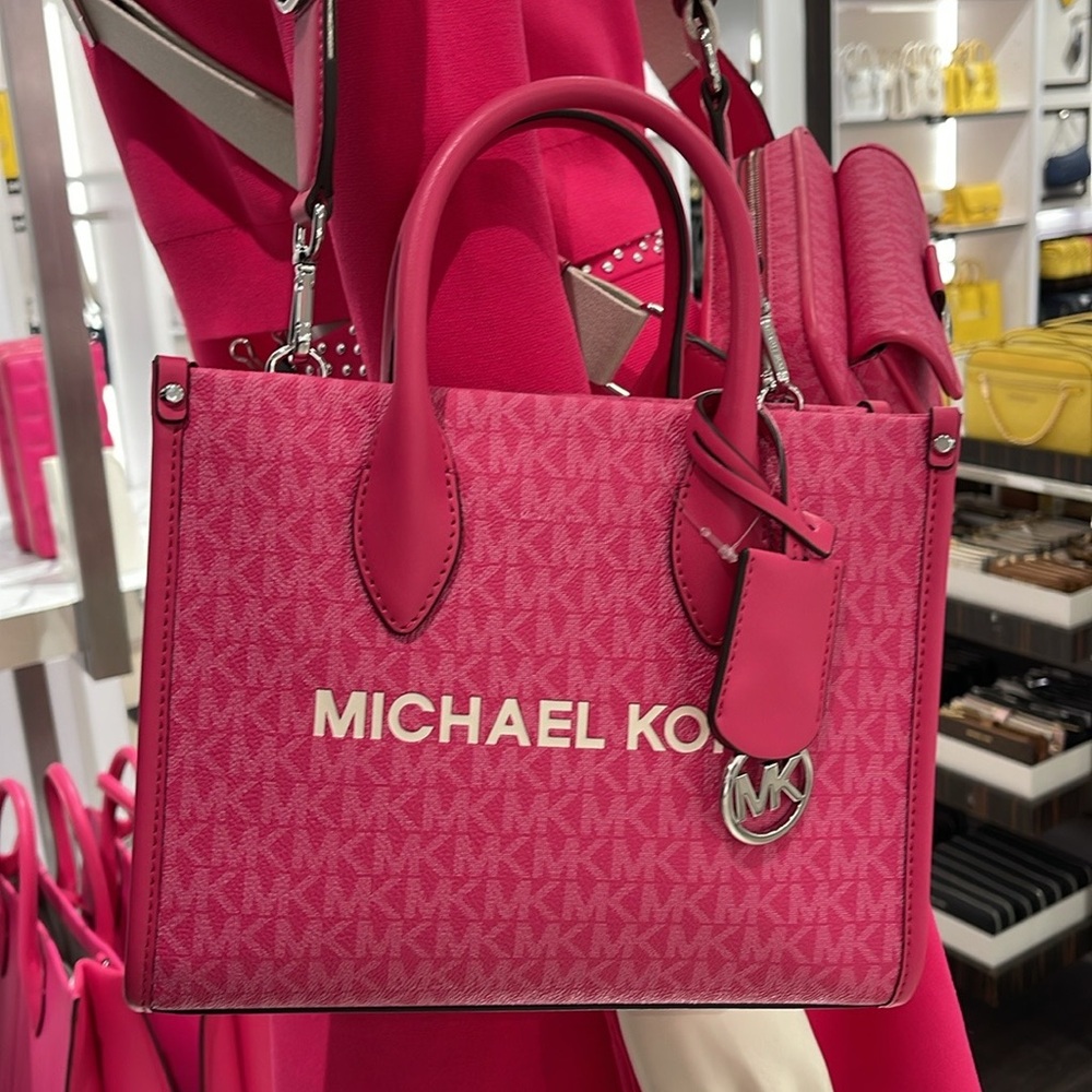Michael Kors Mirella Small Signature Logo Crossbody Bag
Dragonfruit 
NWT - Picture 9 of 16